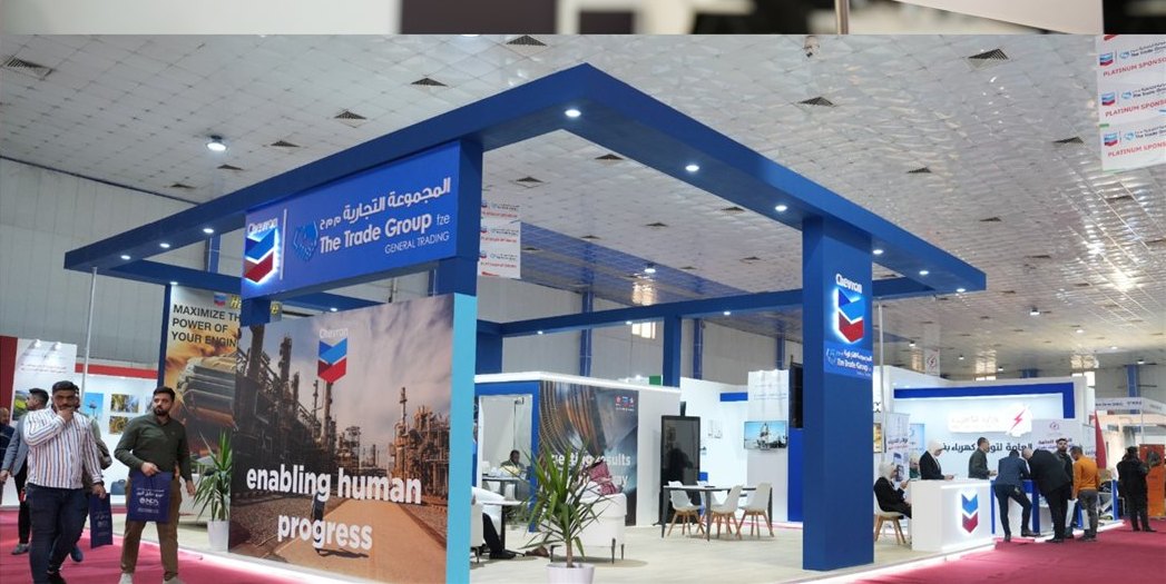 The Trade Group and Chevron stand